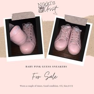 Baby pink Guess sneakers